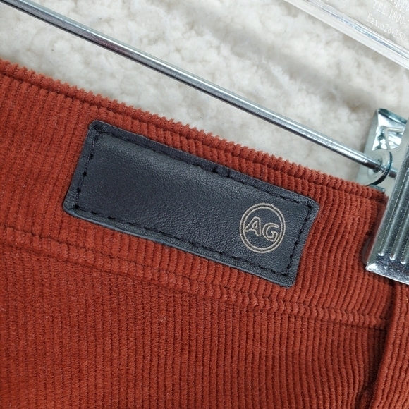 AG Adriano Goldschmied Rhett Corduroy Pants Ws 27 Hi Rise Straight 29x27 Adult - Picture 10 of 12